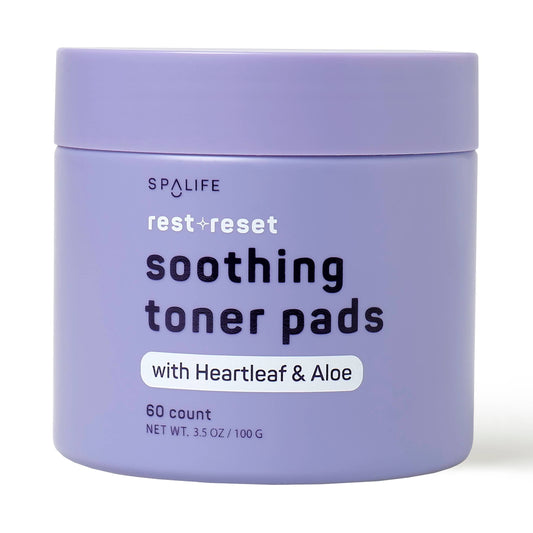 Rest + Reset Korean Skincare Soothing Toner Pads - 60 Ct