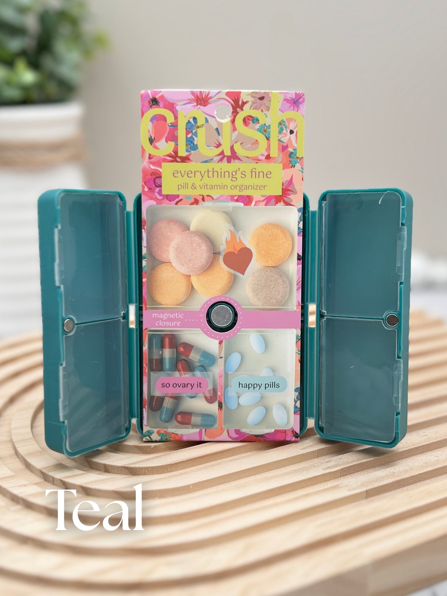 Crush Everything's Fine Pill & Vitamin Case
