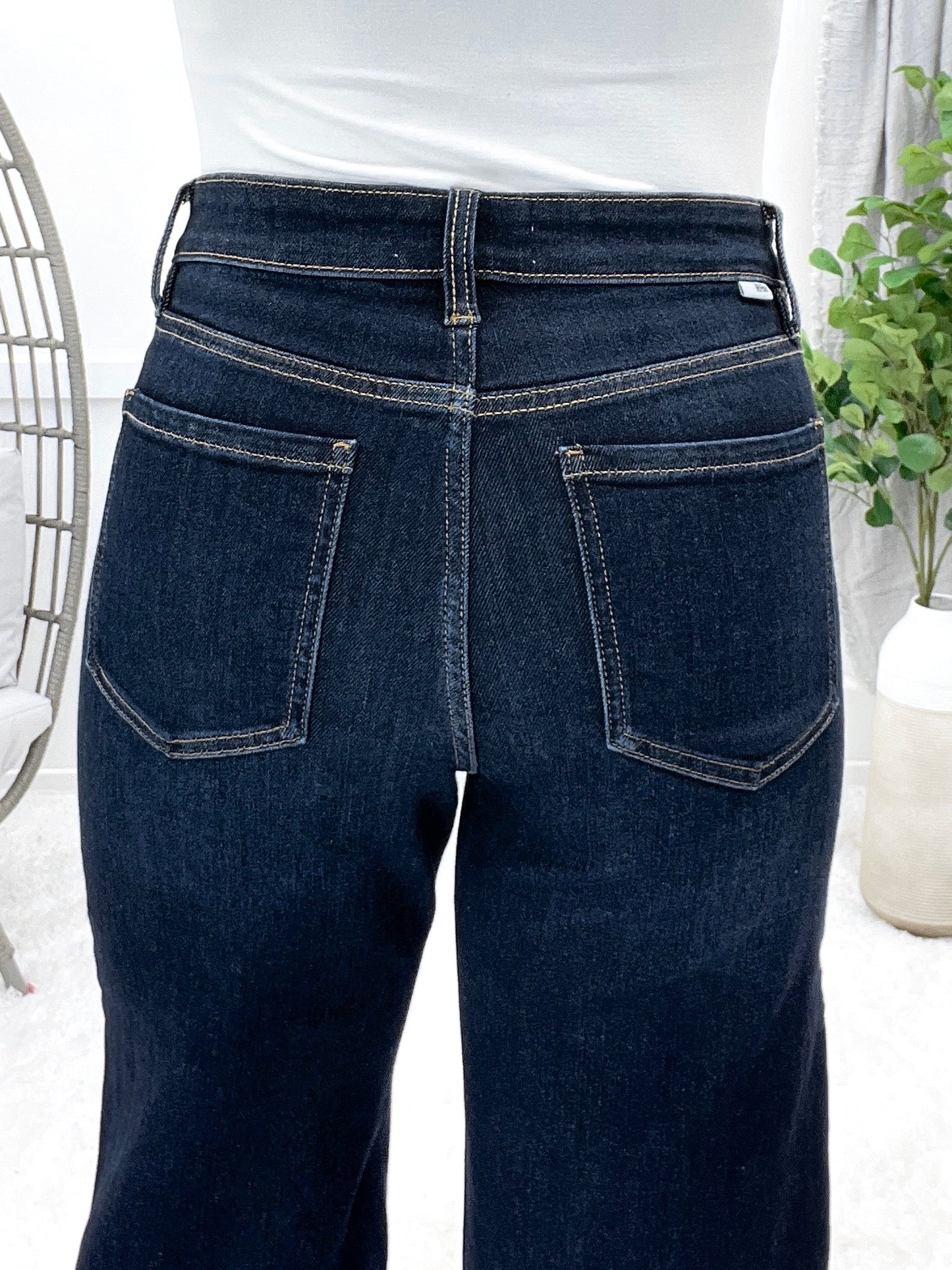 Life's a Breeze High Rise Wide Leg Jeans by RFM