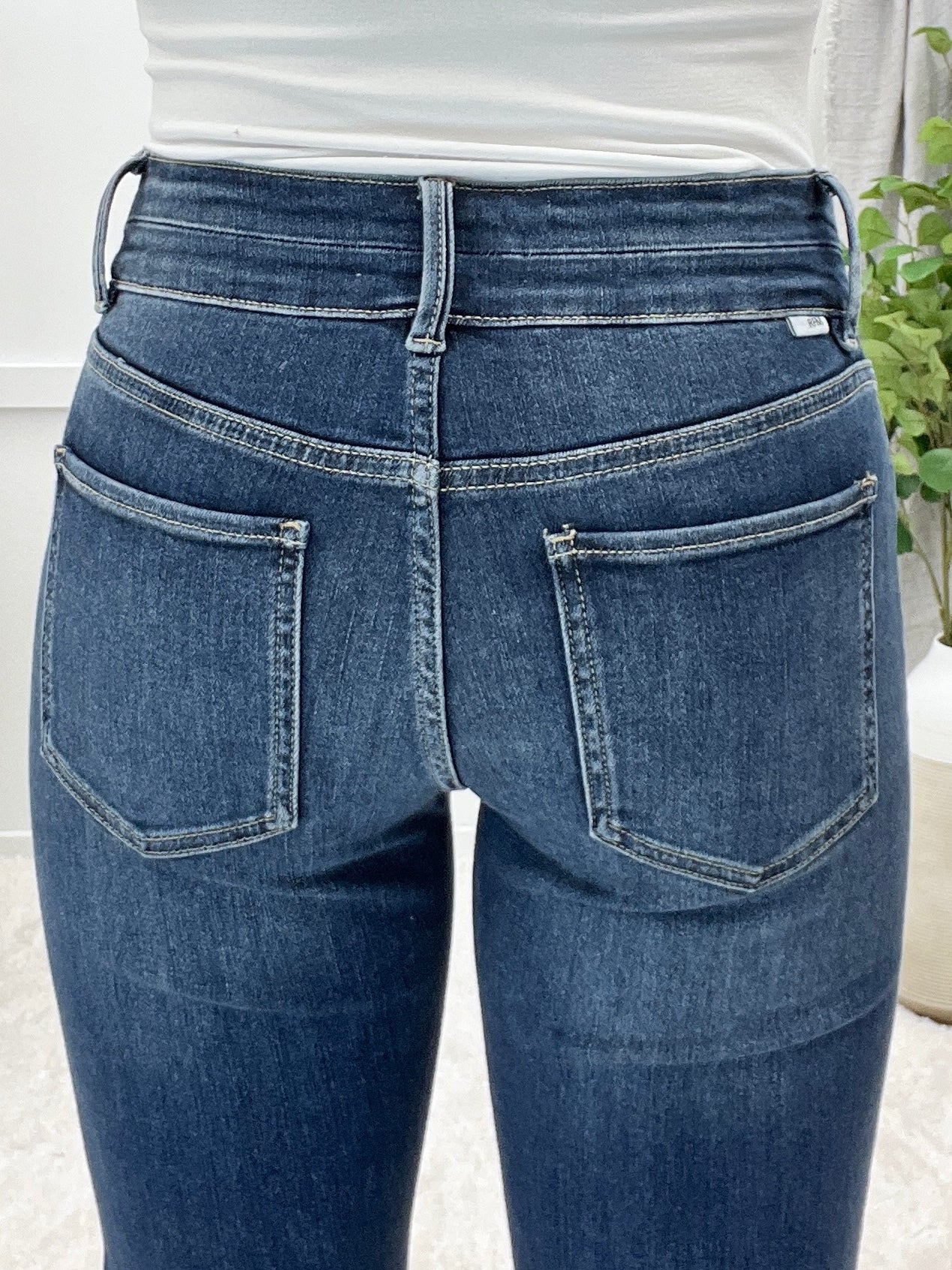 Double the Fun High Rise Bootcut Jeans by RFM