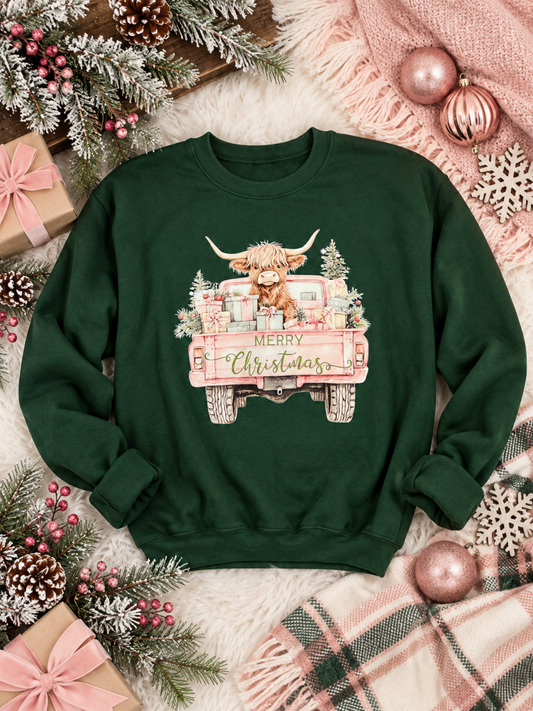"Merry Christmas" Country Highland Cutie Graphic Collection