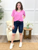 Monica High-Rise Denim Bermuda Shorts - Premium Stretch