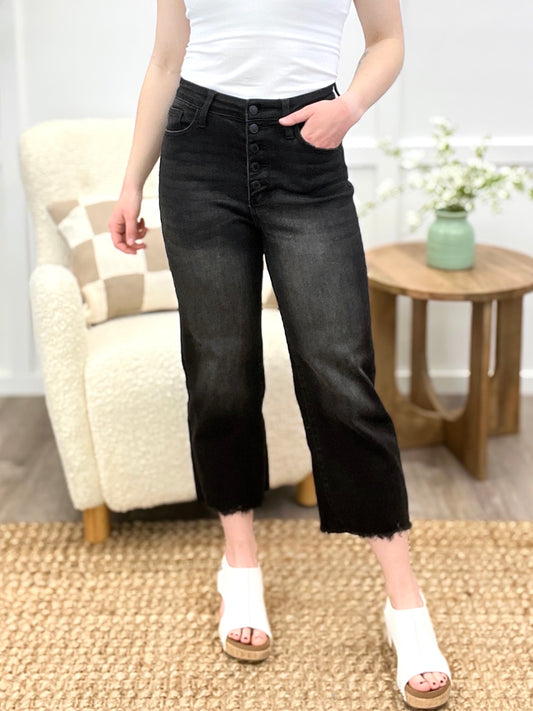 Eleanor High-Waist Crop Jeans by Judy Blue