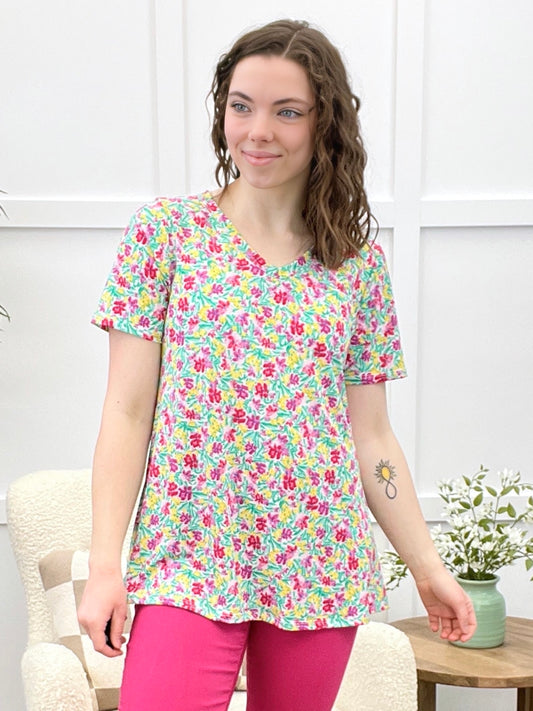 Dear Scarlett So Enchanted Boyfriend Tunic Top