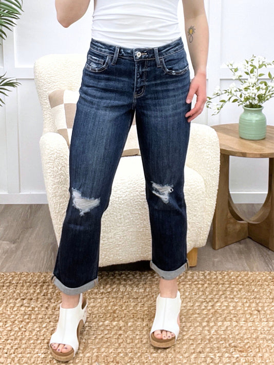 Harper Jo Crop Straight Leg Jeans
