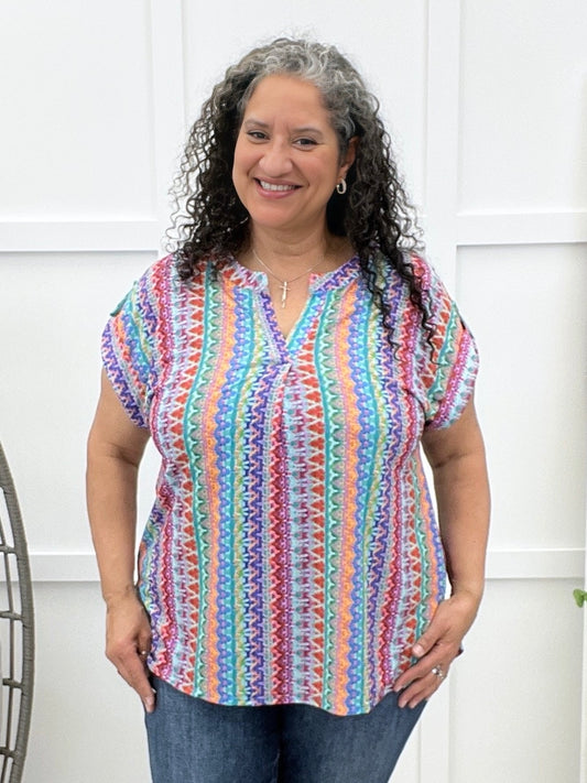 Dear Scarlett Always Looking Forward Short Sleeve Lizzy Top