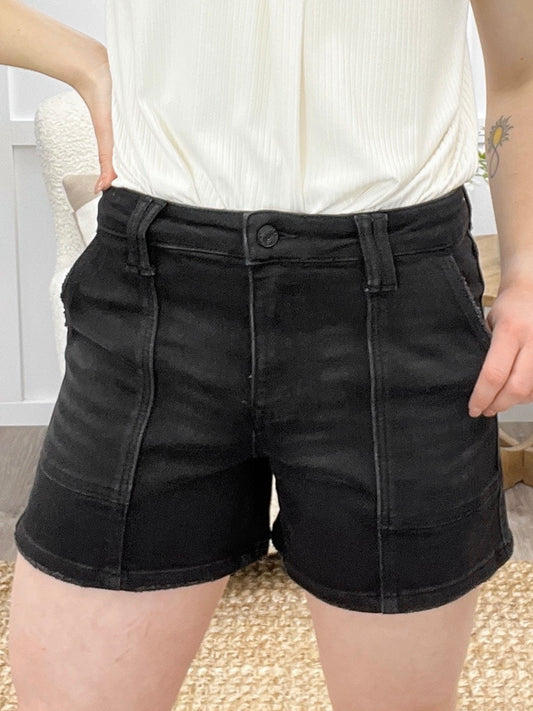 Heather High Rise Utility Shorts