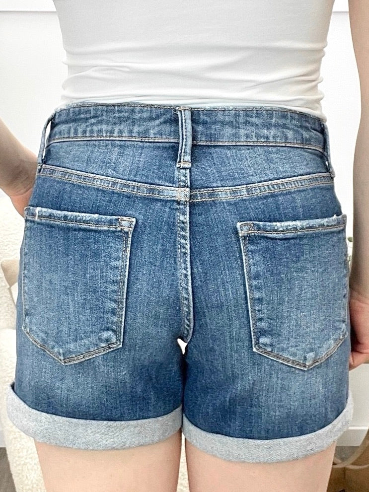 Jackie High Rise Double Cuff Regular Shorts