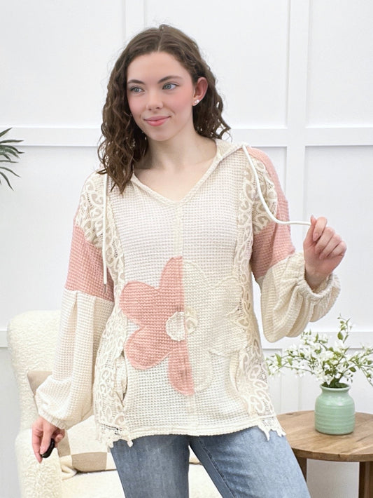 Posy Drift Textured Top