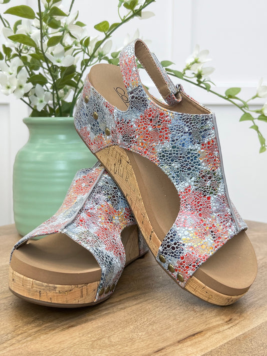 Corkys Volta II Sandals - Bright Multi Washed Floral