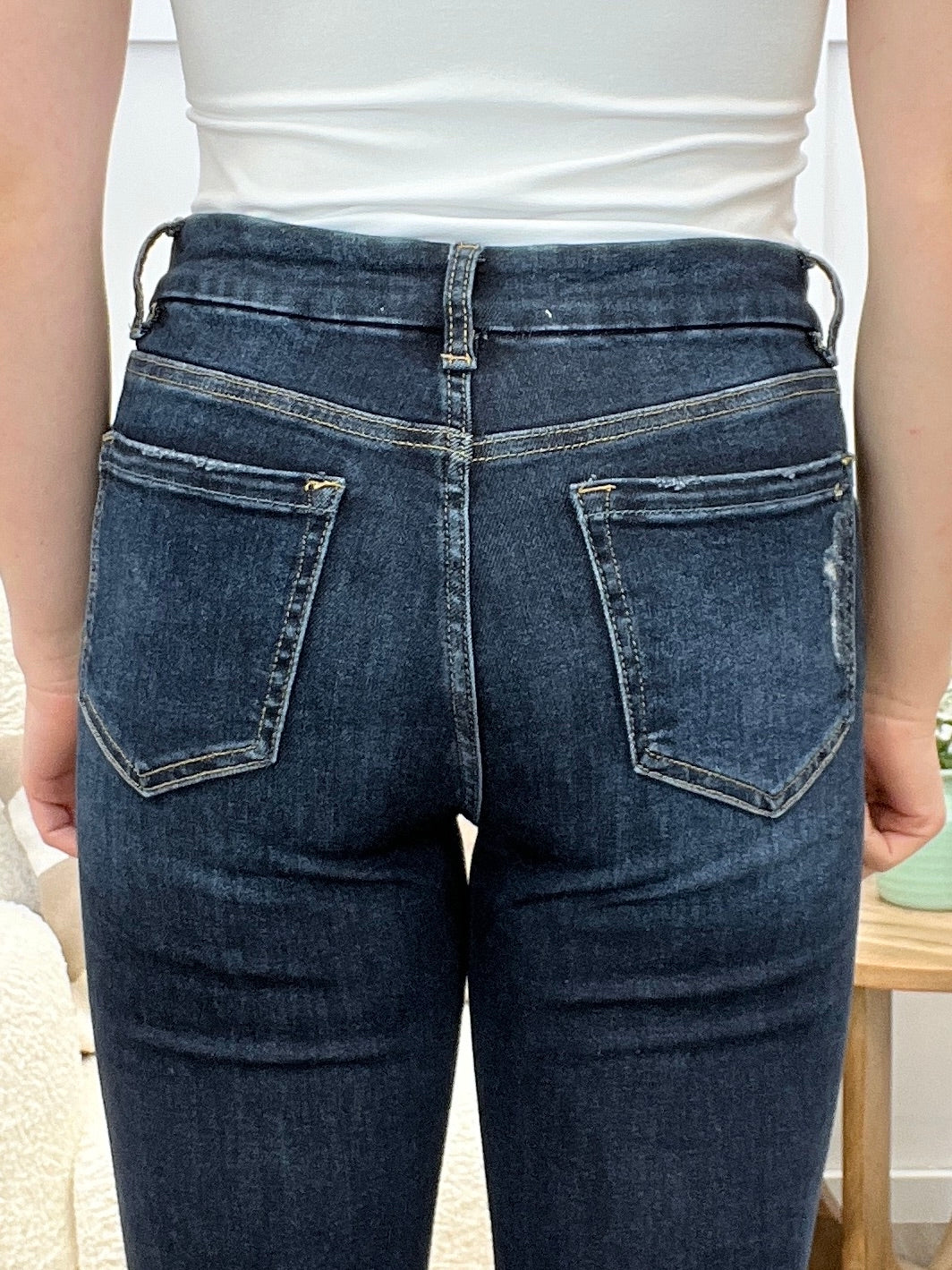 Sarah High Rise Crop Flare Jeans