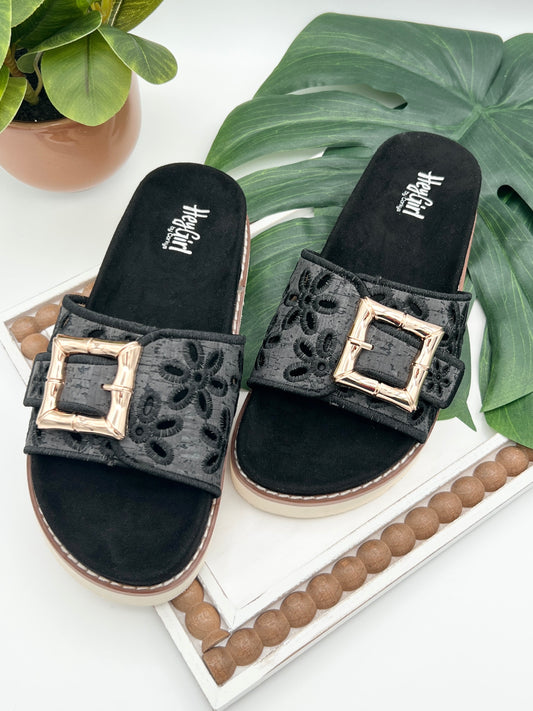 Corkys Slid In My DM Sandals - Black