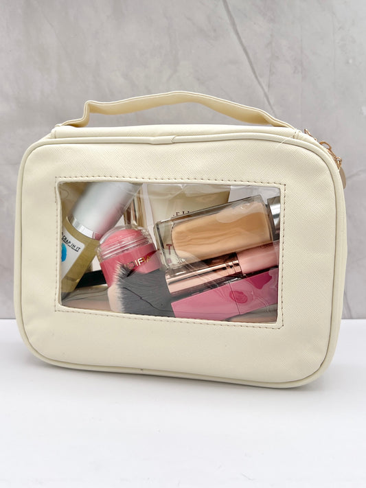 Pretty Preview Make Up Bag - Ivory