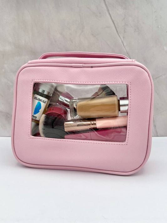 Pretty Preview Make Up Bag - Pink