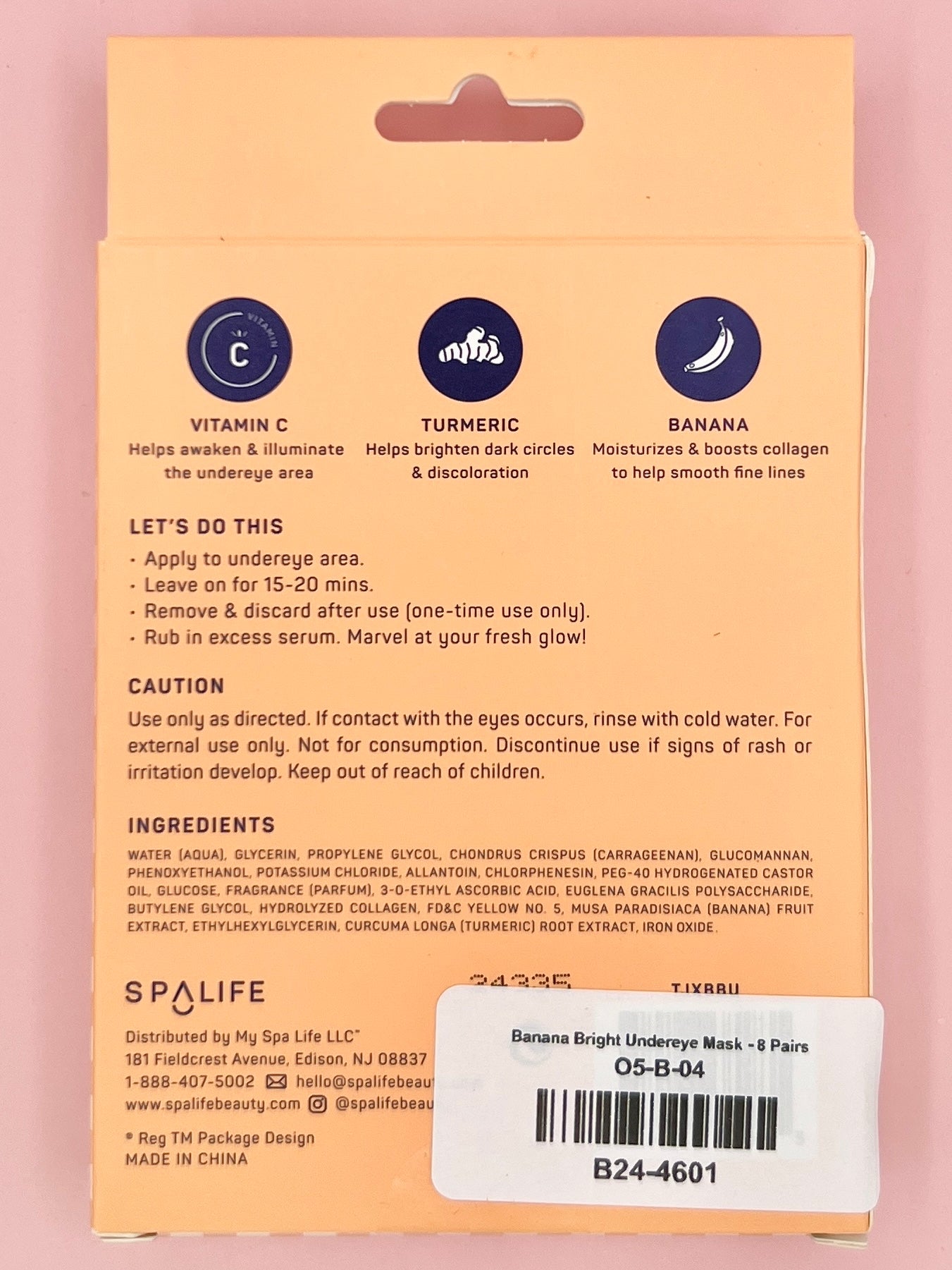 Banana Bright Undereye Mask - 8 Pairs
