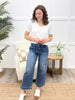 Cassie High Rise Crop Utility Wide Jeans