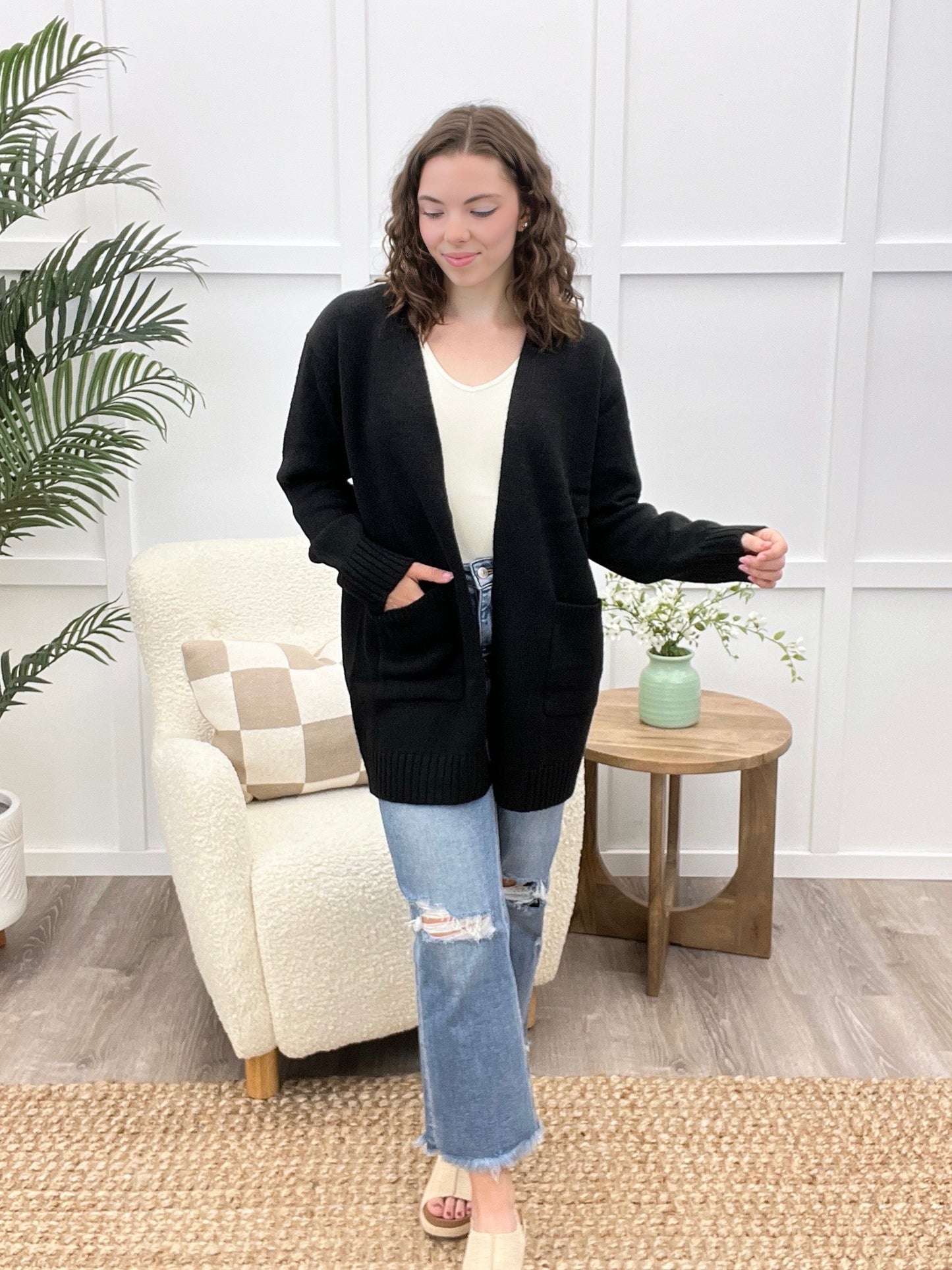 Catch A Groove Cardigan, Black