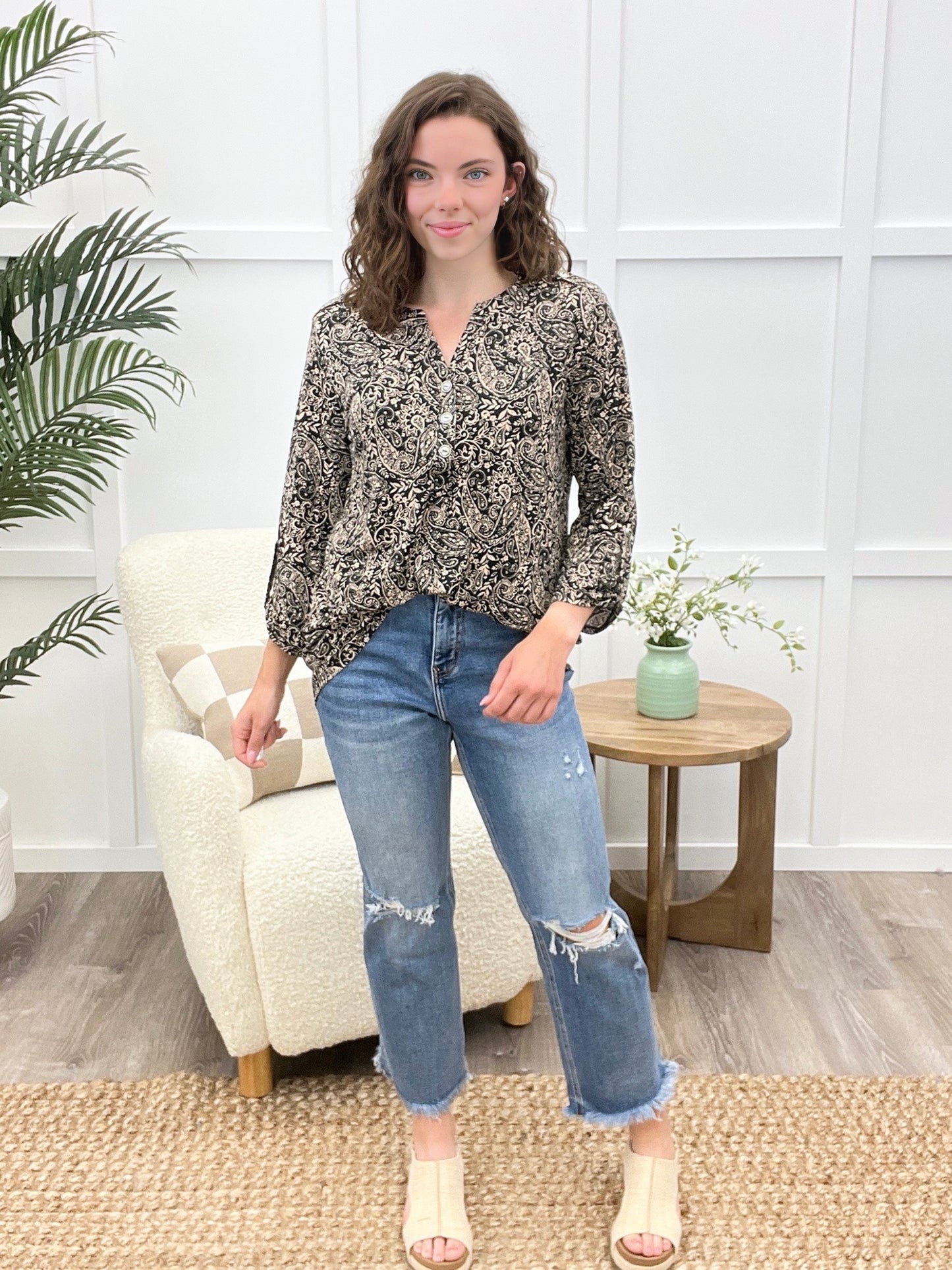 Dear Scarlett Tell Me Something Lizzy Luxe Top