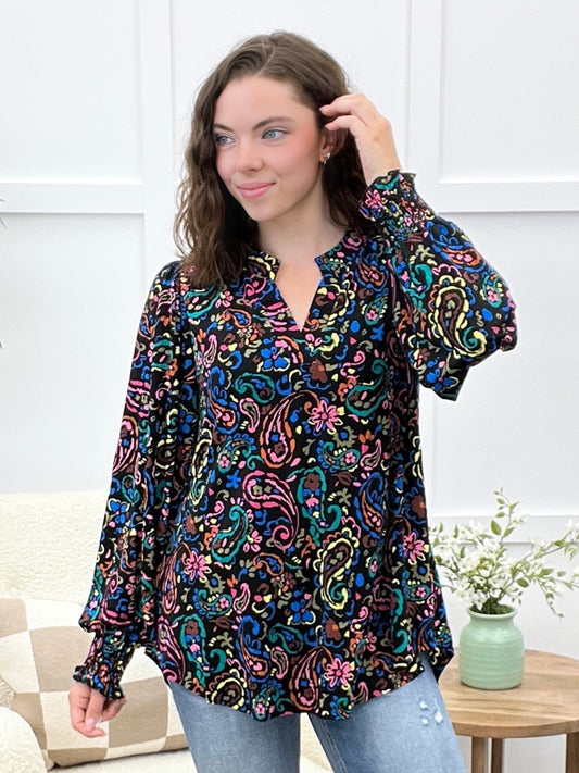 Dear Scarlett Floral Daydream Lizzy Top