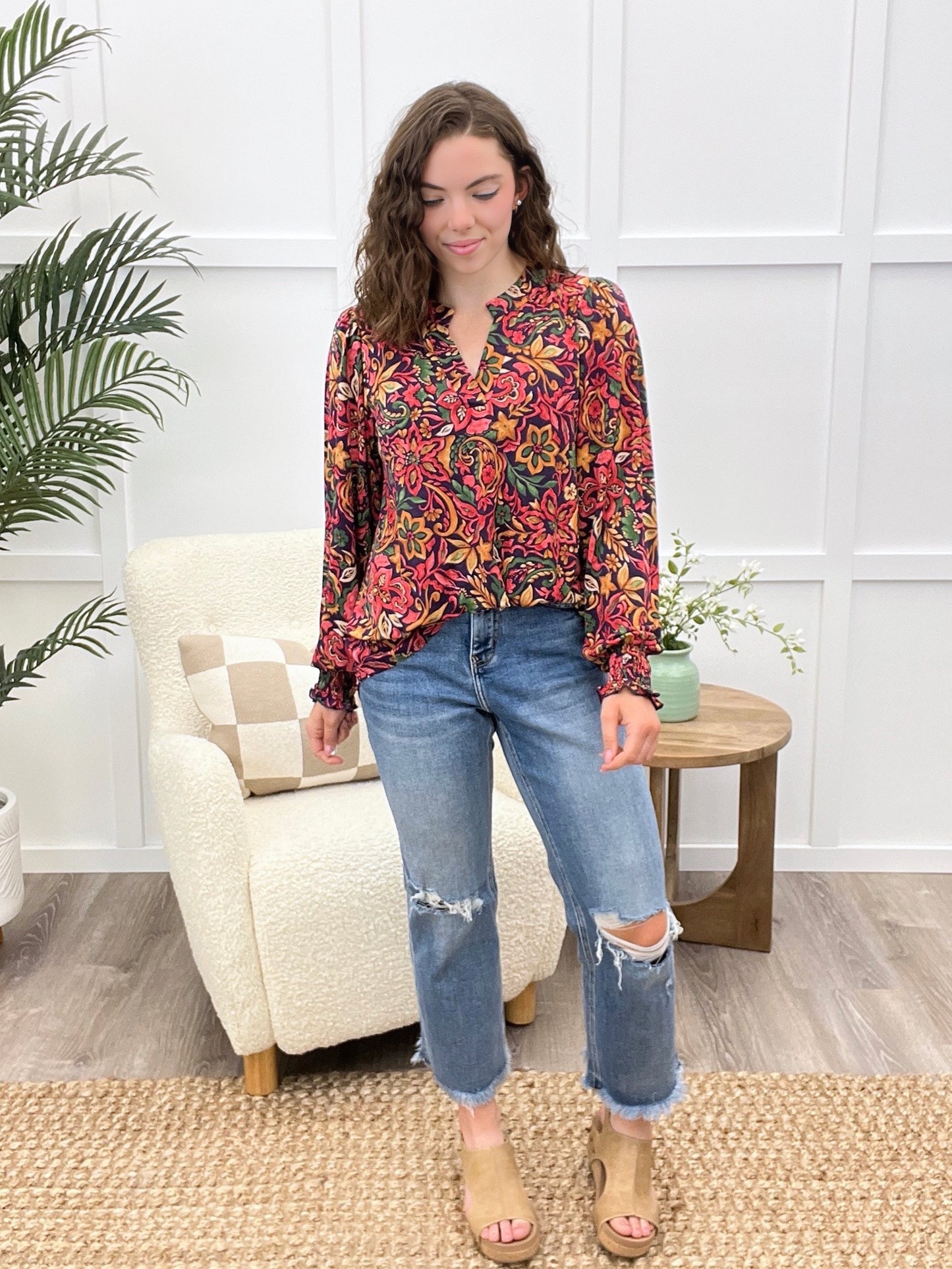 Dear Scarlett Leave Nothing Behind Lizzy Smock Top