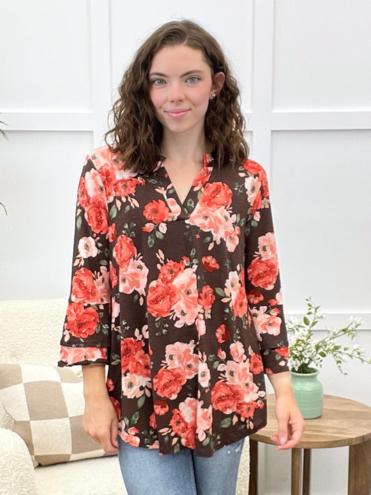 Dear Scarlett Back In Time Lizzy Bell Sleeve Top