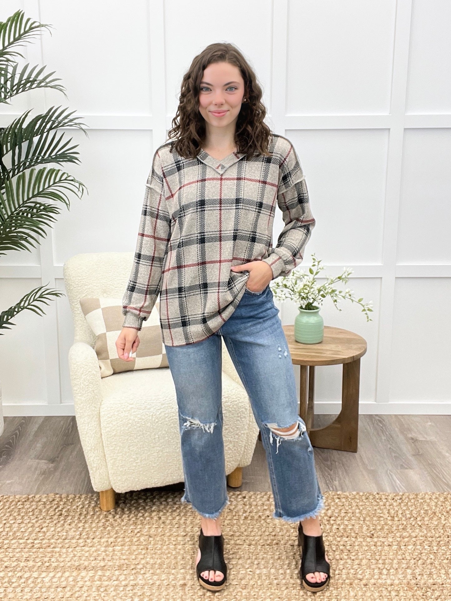 Plaid Perfection Top