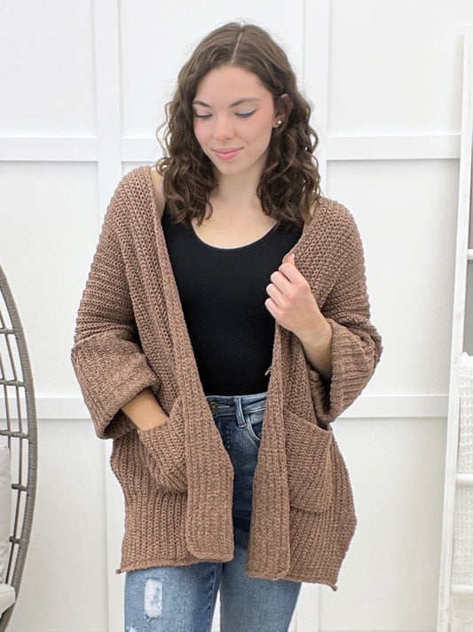 Your Style Is Showing Cardigan - Chocolate
