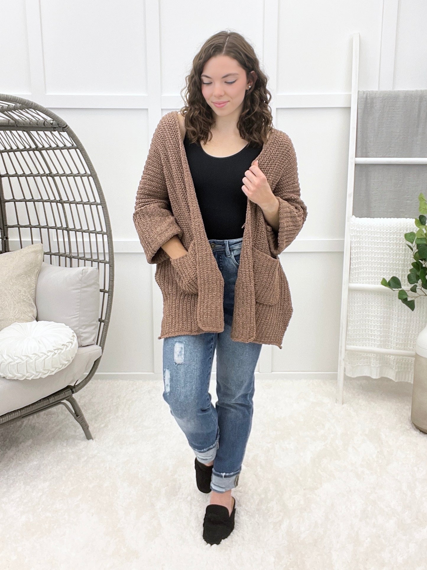 Your Style Is Showing Cardigan - Chocolate