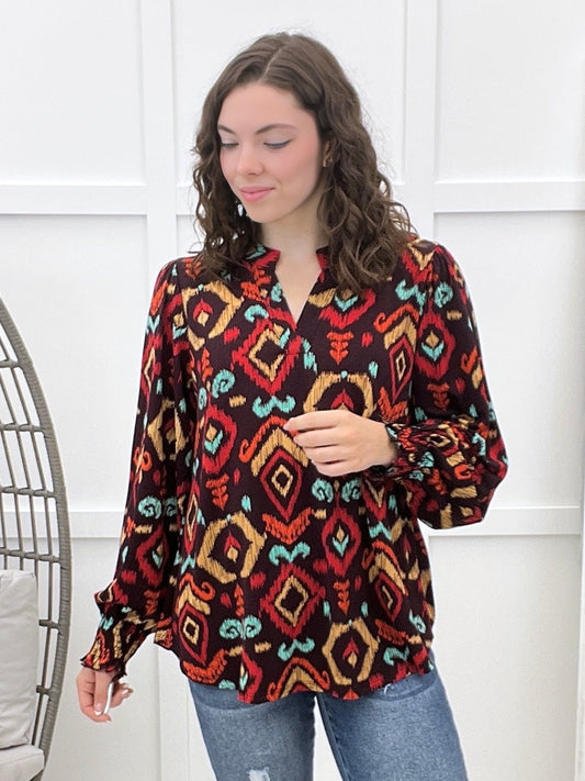 Dear Scarlett Always Here Lizzy Smock Top