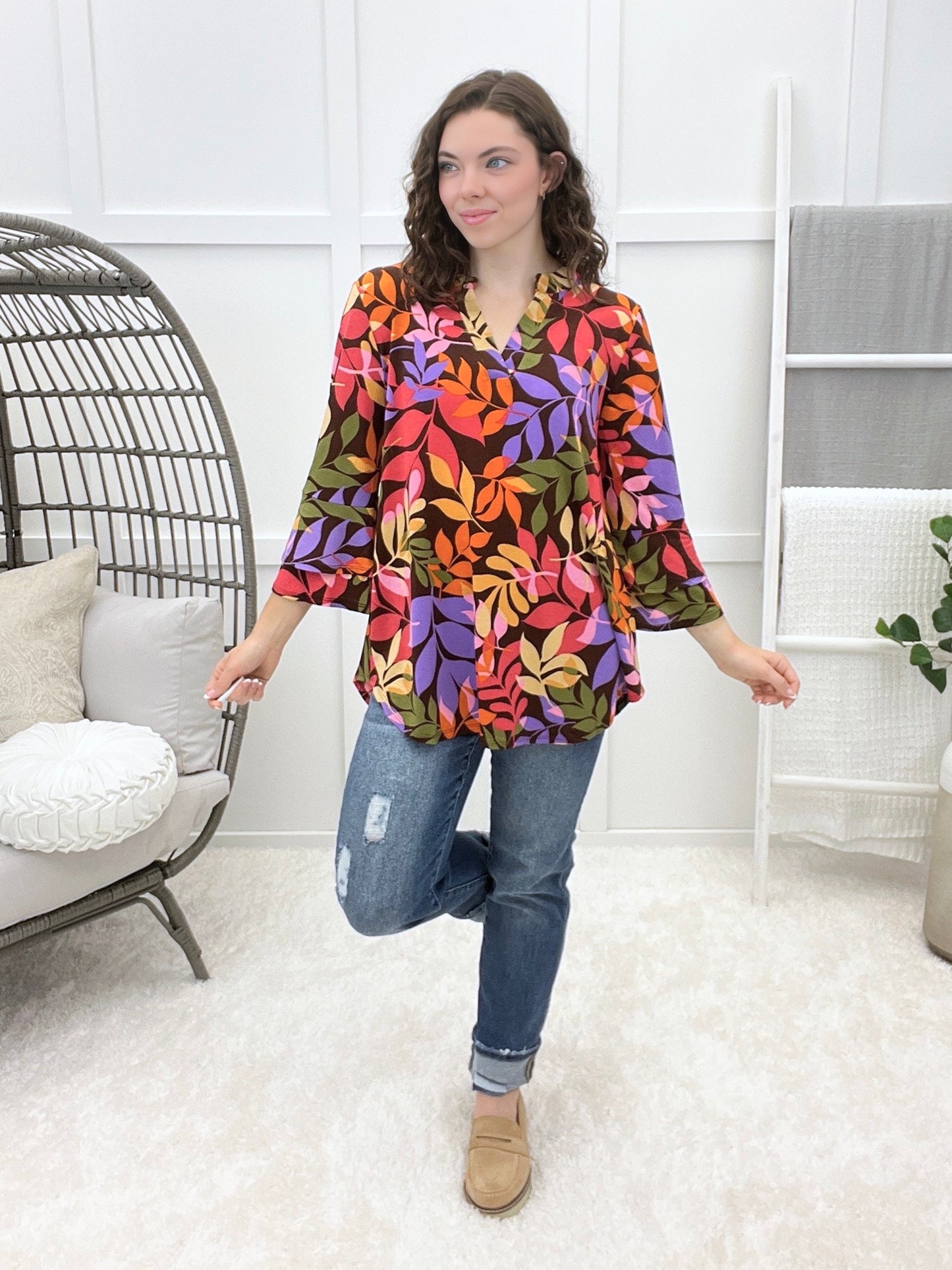 Dear Scarlet Lots To Give Lizzy Bell Sleeve Top