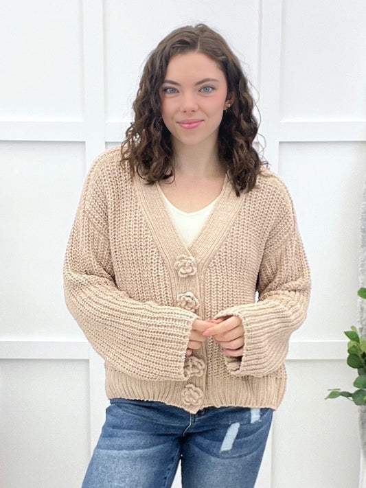The Sweet Serenity Cardigan - Latte