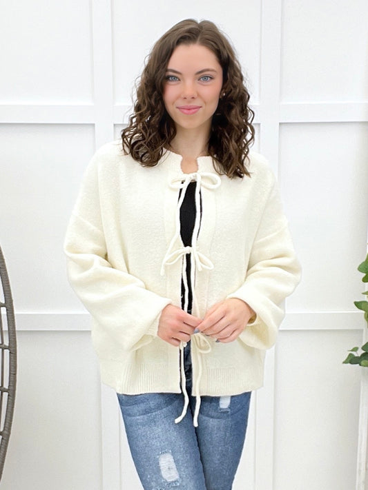 Wait For The Sun Tie-front Cardigan