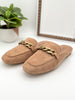 Corkys Keepsake Mules - Camel Faux Suede