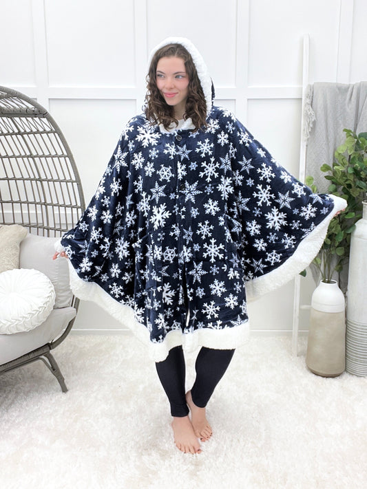Cloud Cuddle Hoodie Poncho Blanket