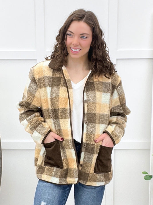 Cozy Peaks Button-front Jacket