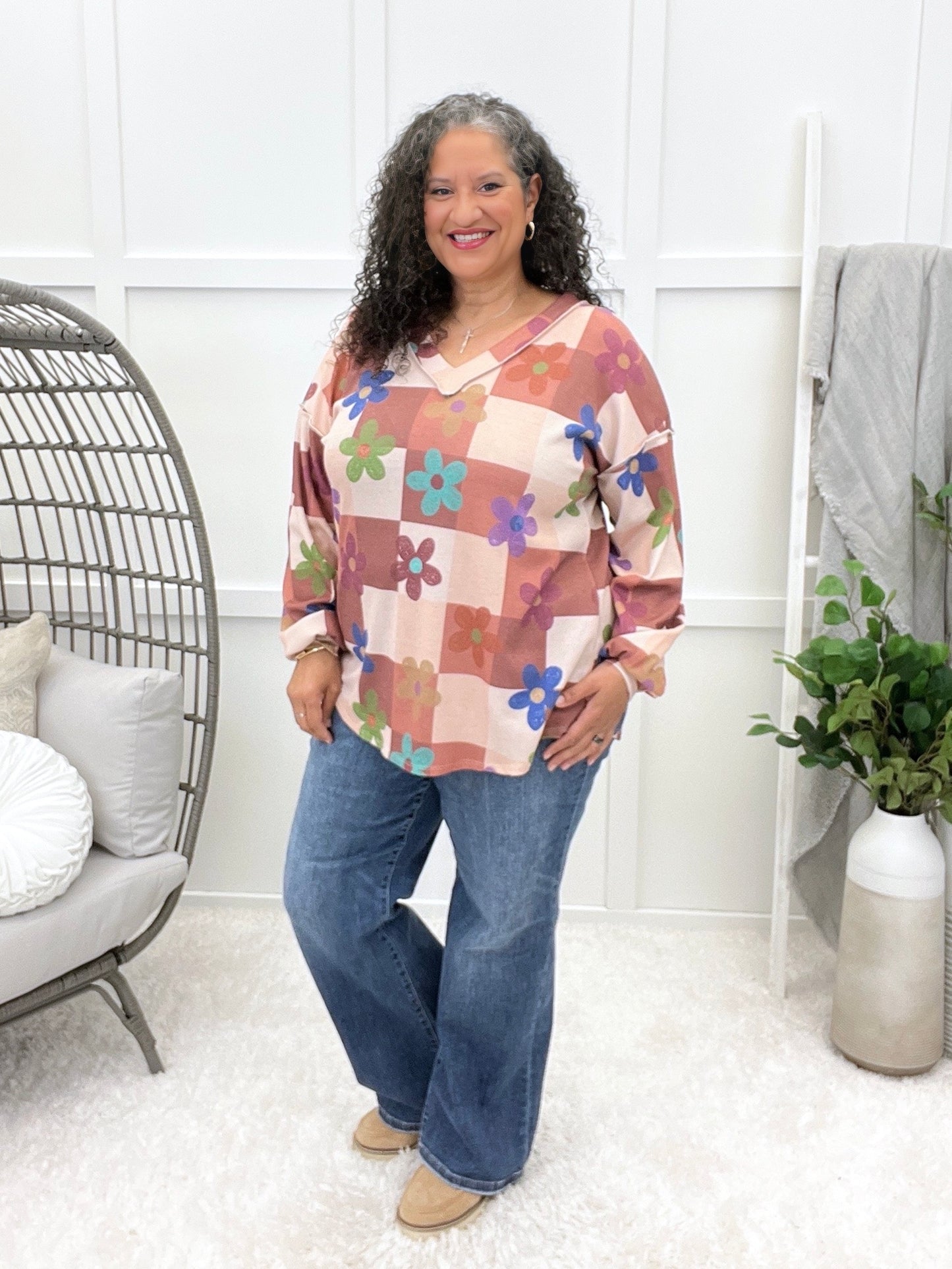 Groovy Blossoms Top