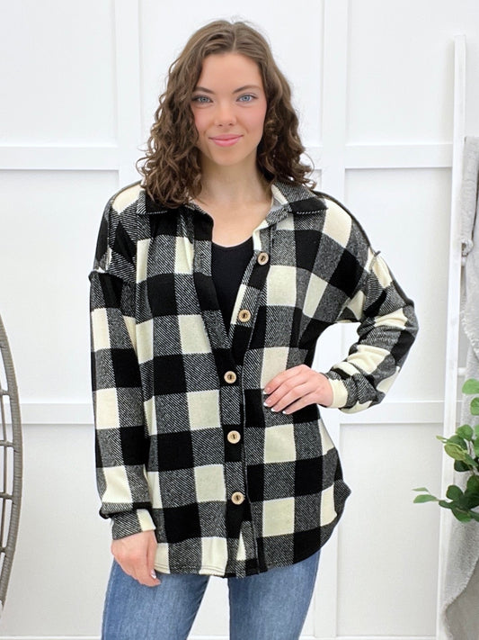 The Perfect Plaid Button-up Top