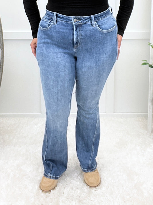 Ruby Medium Wash Slim Flare Jeans