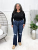Hailey High Rise Dark Wash Wide Leg Jeans
