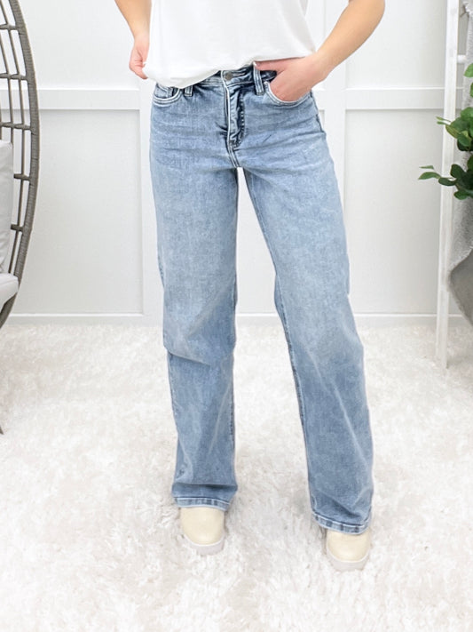The Olivia High Rise Wide Leg Jeans
