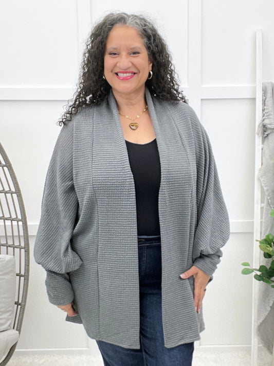 Dear Scarlett Whisper Sweet Nothings Cardigan - Charcoal