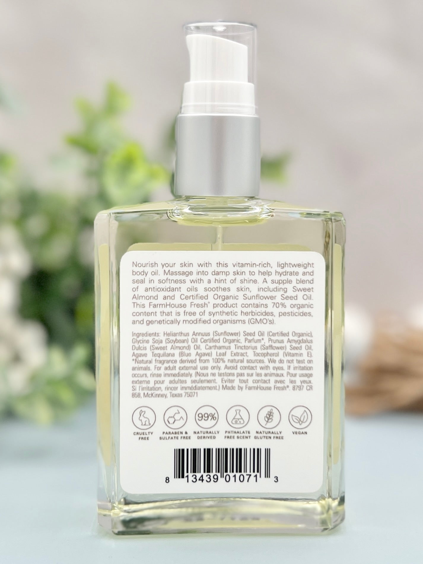Farmhouse Fresh Blushing Agave Organic Body Oil