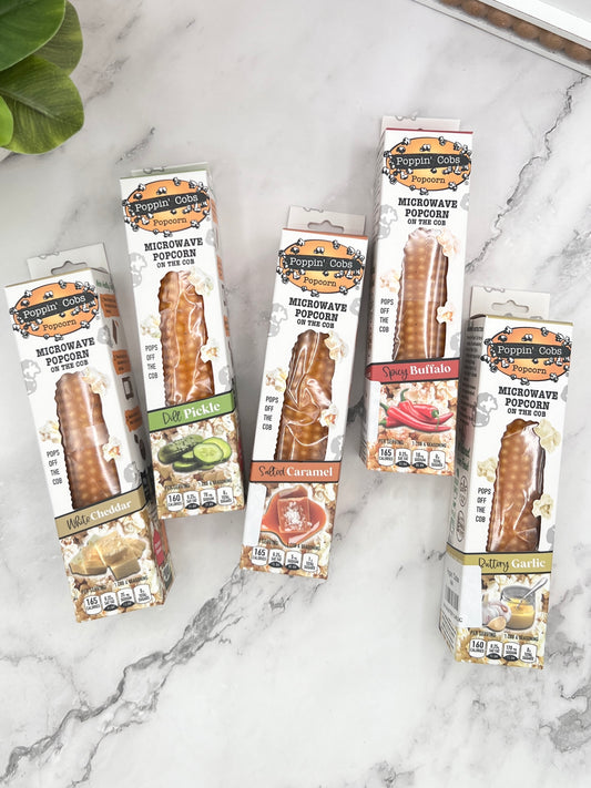 Flavored Popcorn Cobs