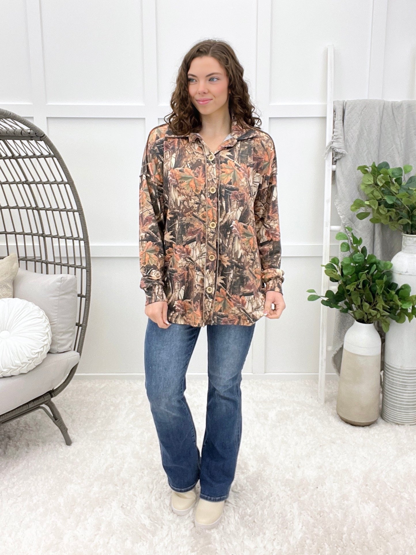 Wild Time Button-up Top