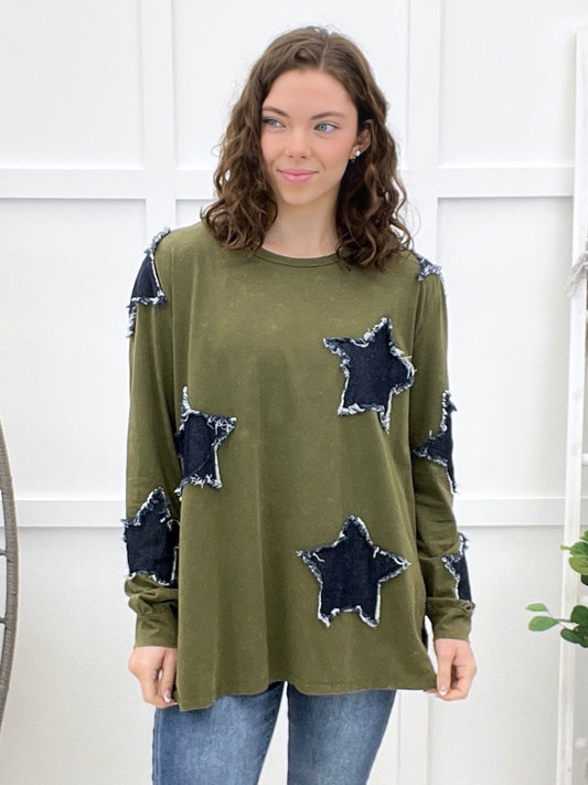 One Night Only Top - Army Green