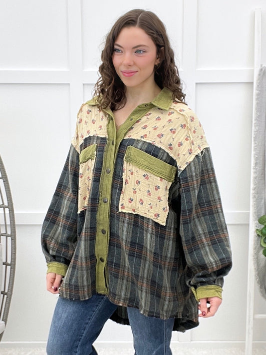 It's A Masterpiece Button-up Top