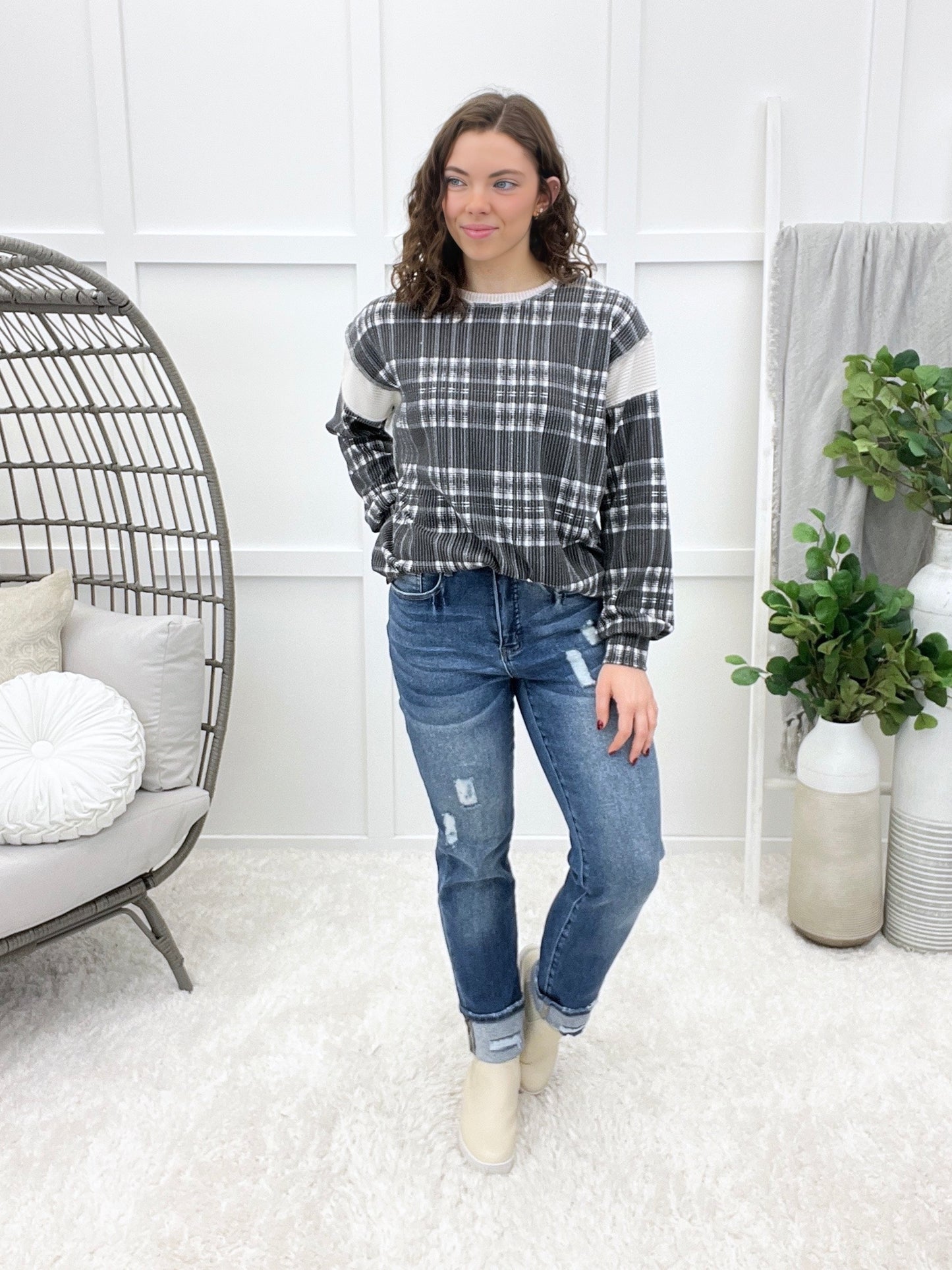 Check Me Out Top - Black