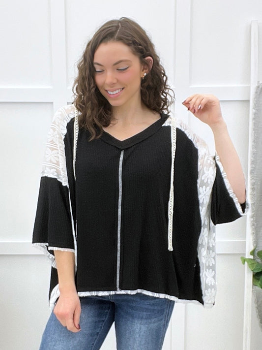 Here To Stay Top - Black