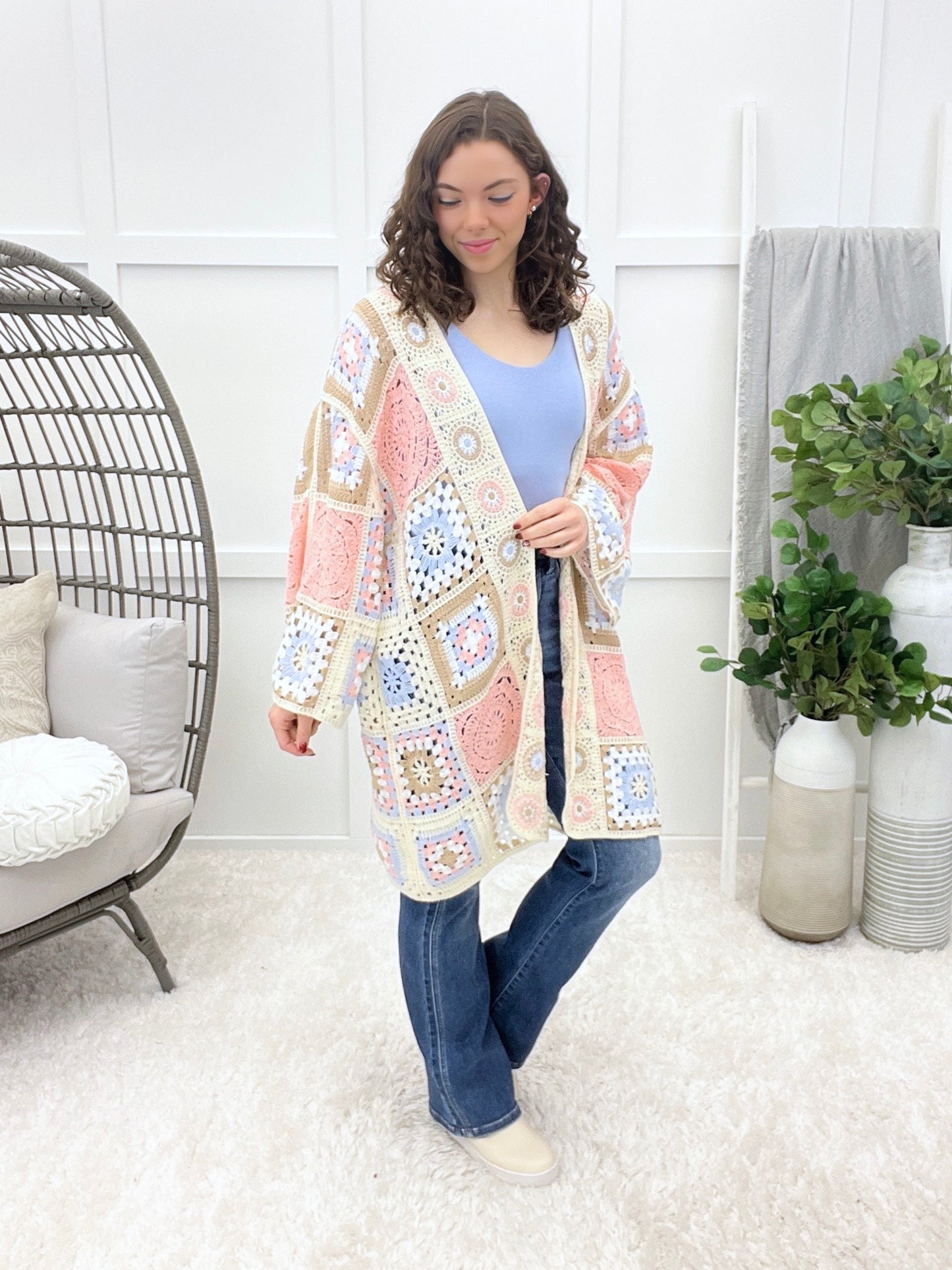 POL Bright Sky Cardigan - Pink