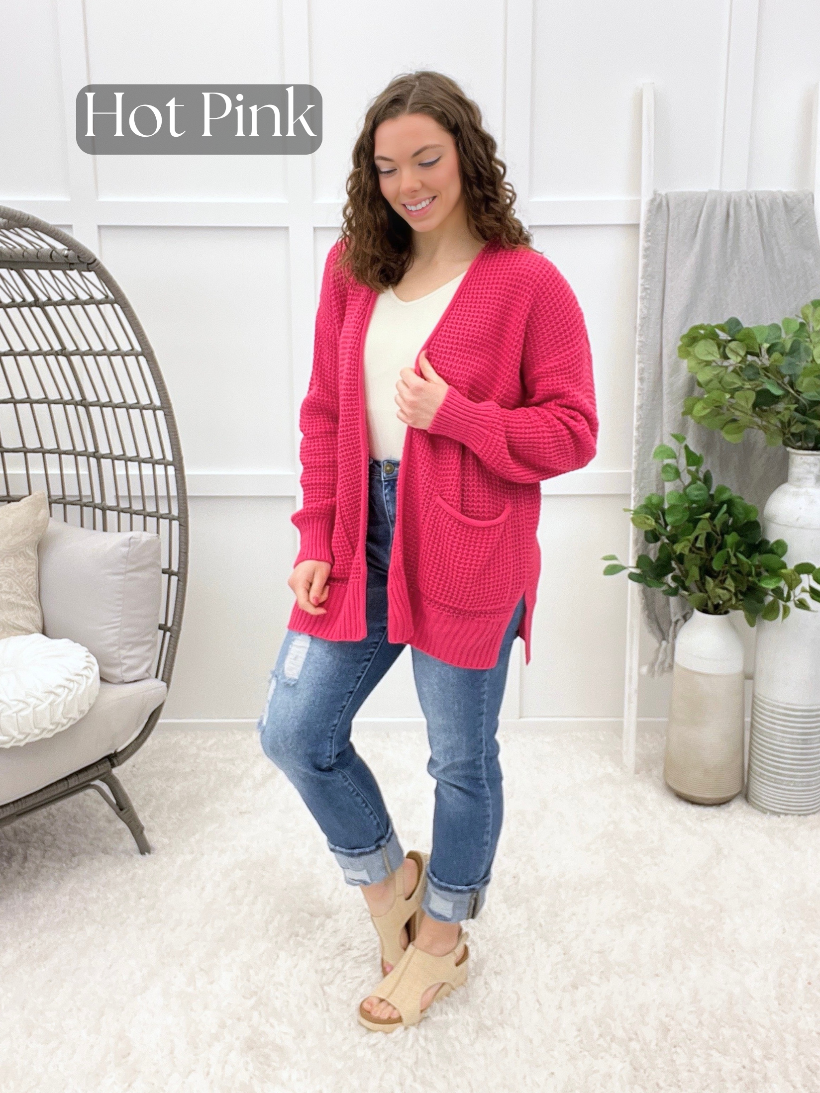The Simply Soft Waffle Knit Cardigan – Mint Pineapple Boutique